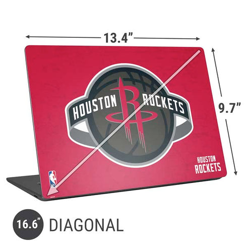 NBA Houston Rockets Distressed Universal Laptop 16.6in (13.4 x 9.7in) Skin